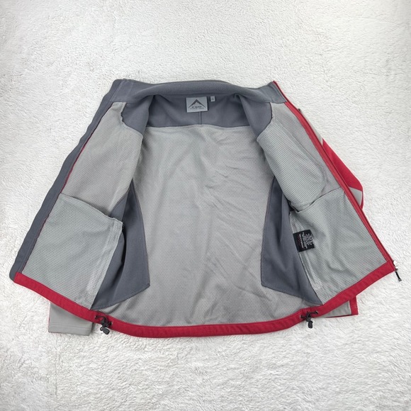 K-Way‎ Expedition Jacket Women S Red Gray Technical Full Zip Softshell - Picture 5 of 14